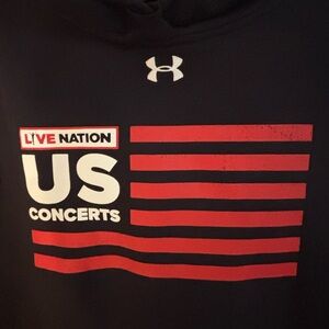 Under Armour Black Hoodie with Red Accents New with tags